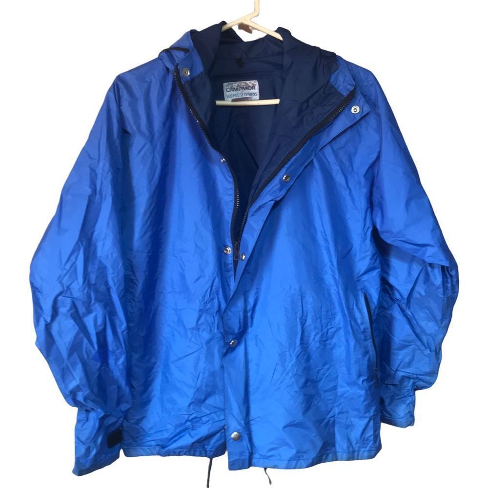 Vintage 80s Medium Campmor by Log House Designs Blue Windbreaker
